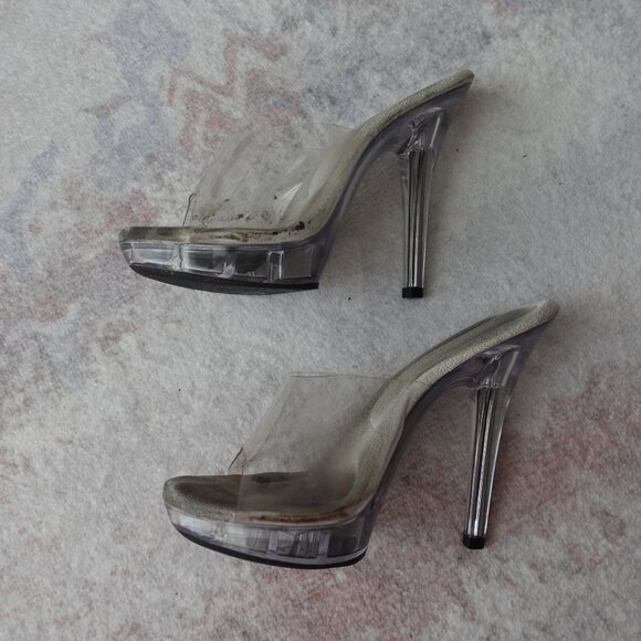 Clear Platform Heels Well-Loved & Ready for a Refresh - Picture 8 of 9